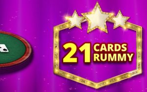 21 card rummy